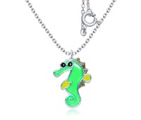 Sea Horse Kids Necklace SPE-3900 (FL5)